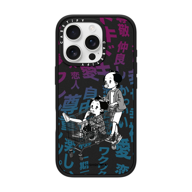 Shishidomia x CASETiFY iPhone 16 Pro Case Cartoon,Anime マットブラック インパクトケース MagSafe対応 Supermarket by Shishidomia Father's Day Shishidomia x CASETiFY iPhone 16 Pro Case Cartoon,Anime マットブラック インパクトケース MagSafe対応 Supermarket by Shishidomia Father's Day
