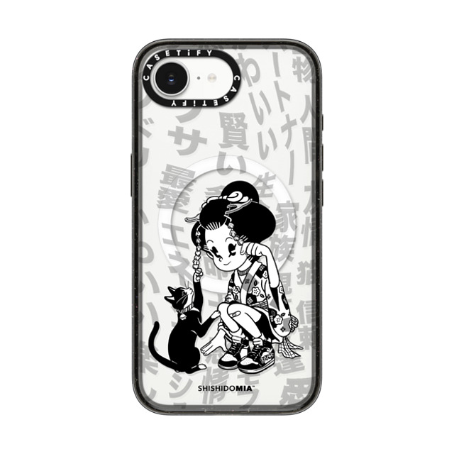 Shishidomia x CASETiFY iPhone 16e ケース Cat,Animal ブラック インパクトケース MagSafe対応 Cat Lover by Shishidomia Back to School Shishidomia x CASETiFY iPhone 16e ケース Cat,Animal ブラック インパクトケース MagSafe対応 Cat Lover by Shishidomia Back to School