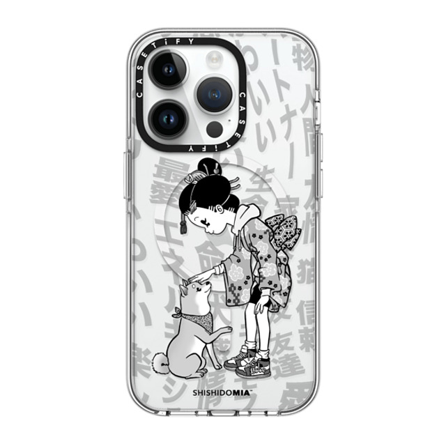 Shishidomia x CASETiFY iPhone 14 Pro Case Clear Clear Case MagSafe Compatible Dog Lover by Shishidomia Shishidomia x CASETiFY iPhone 14 Pro Case Clear Clear Case MagSafe Compatible Dog Lover by Shishidomia