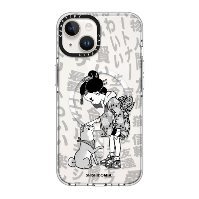 Shishidomia x CASETiFY iPhone 14 Case Clear Clear Case MagSafe Compatible Dog Lover by Shishidomia Shishidomia x CASETiFY iPhone 14 Case Clear Clear Case MagSafe Compatible Dog Lover by Shishidomia