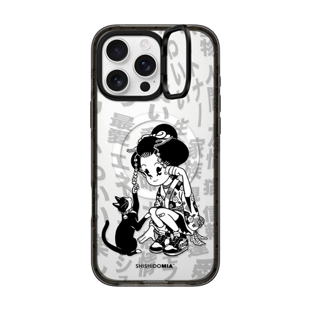 Shishidomia x CASETiFY iPhone 16 Pro Max ケース Cat,Animal ブラック インパクトリングスタンドケース MagSafe対応 Cat Lover by Shishidomia Father's Day Shishidomia x CASETiFY iPhone 16 Pro Max ケース Cat,Animal ブラック インパクトリングスタンドケース MagSafe対応 Cat Lover by Shishidomia Father's Day