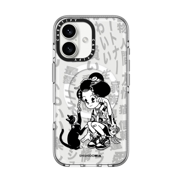Shishidomia x CASETiFY iPhone 16 Case Cat,Animal Clear Clear Case MagSafe Compatible Cat Lover by Shishidomia Father's Day Shishidomia x CASETiFY iPhone 16 Case Cat,Animal Clear Clear Case MagSafe Compatible Cat Lover by Shishidomia Father's Day