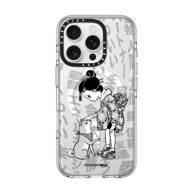 Shishidomia x CASETiFY iPhone 16 Pro ケース Dog,Animal クリア クリア ケース MagSafe対応 Dog Lover by Shishidomia Back to School Shishidomia x CASETiFY iPhone 16 Pro ケース Dog,Animal クリア クリア ケース MagSafe対応 Dog Lover by Shishidomia Back to School