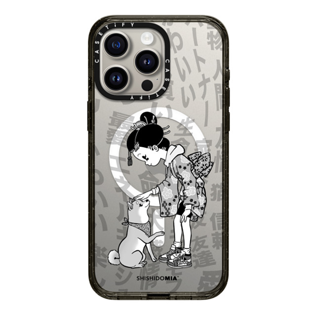 Shishidomia x CASETiFY iPhone 15 Pro Max Case Dog,Animal Black Impact Case MagSafe Compatible Dog Lover by Shishidomia Back to School Shishidomia x CASETiFY iPhone 15 Pro Max Case Dog,Animal Black Impact Case MagSafe Compatible Dog Lover by Shishidomia Back to School