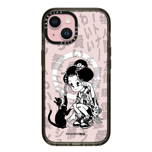 Shishidomia x CASETiFY iPhone 15 Case Cat,Animal Black Impact Case MagSafe Compatible Cat Lover by Shishidomia Father's Day Shishidomia x CASETiFY iPhone 15 Case Cat,Animal Black Impact Case MagSafe Compatible Cat Lover by Shishidomia Father's Day