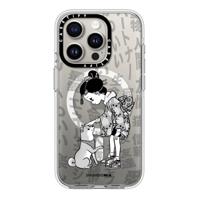 Shishidomia x CASETiFY iPhone 15 Pro Case Clear Clear Case MagSafe Compatible Dog Lover by Shishidomia Shishidomia x CASETiFY iPhone 15 Pro Case Clear Clear Case MagSafe Compatible Dog Lover by Shishidomia