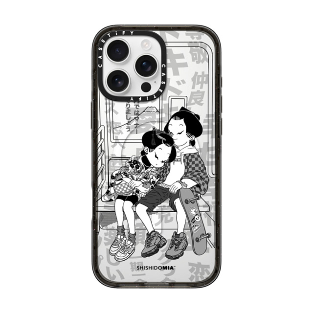 Shishidomia x CASETiFY iPhone 16 Pro Max Case Cartoon,Anime Black インパクトケース MagSafe対応 Daydreaming by Shishidomia Father's Day Shishidomia x CASETiFY iPhone 16 Pro Max Case Cartoon,Anime Black インパクトケース MagSafe対応 Daydreaming by Shishidomia Father's Day