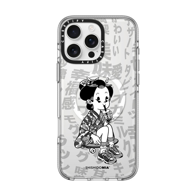 Shishidomia x CASETiFY iPhone 16 Pro Max ケース Cartoon,Anime クリア クリア ケース MagSafe対応 Bubble Tea by Shishidomia Father's Day Shishidomia x CASETiFY iPhone 16 Pro Max ケース Cartoon,Anime クリア クリア ケース MagSafe対応 Bubble Tea by Shishidomia Father's Day