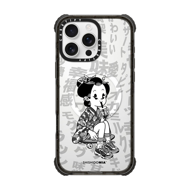 Shishidomia x CASETiFY iPhone 16 Pro Max Case Cartoon,Anime Black ウルトラ インパクトケース MagSafe 対応 Bubble Tea by Shishidomia Mother's Day Shishidomia x CASETiFY iPhone 16 Pro Max Case Cartoon,Anime Black ウルトラ インパクトケース MagSafe 対応 Bubble Tea by Shishidomia Mother's Day