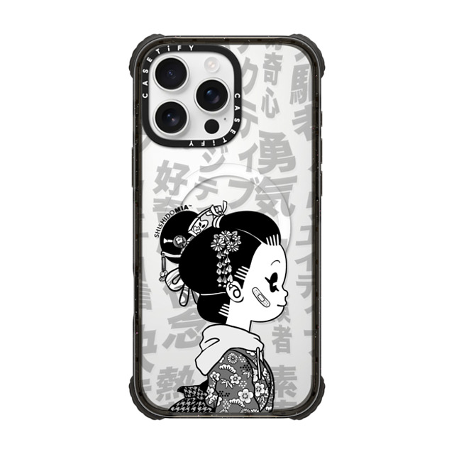 Shishidomia x CASETiFY iPhone 16 Pro Max Case Cartoon,Anime Black ウルトラ インパクトケース MagSafe 対応 Looking Forward by Shishidomia Father's Day Shishidomia x CASETiFY iPhone 16 Pro Max Case Cartoon,Anime Black ウルトラ インパクトケース MagSafe 対応 Looking Forward by Shishidomia Father's Day