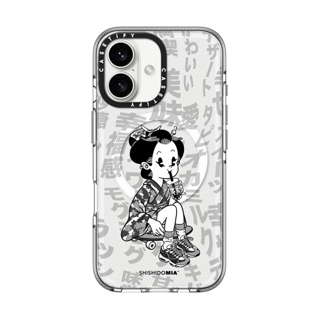 Shishidomia x CASETiFY iPhone 16 Case Cartoon,Anime Clear Clear Case MagSafe Compatible Bubble Tea by Shishidomia Mother's Day Shishidomia x CASETiFY iPhone 16 Case Cartoon,Anime Clear Clear Case MagSafe Compatible Bubble Tea by Shishidomia Mother's Day
