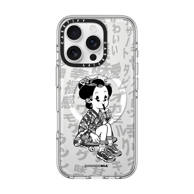 Shishidomia x CASETiFY iPhone 16 Pro ケース Cartoon,Anime クリア クリア ケース MagSafe対応 Bubble Tea by Shishidomia Father's Day Shishidomia x CASETiFY iPhone 16 Pro ケース Cartoon,Anime クリア クリア ケース MagSafe対応 Bubble Tea by Shishidomia Father's Day