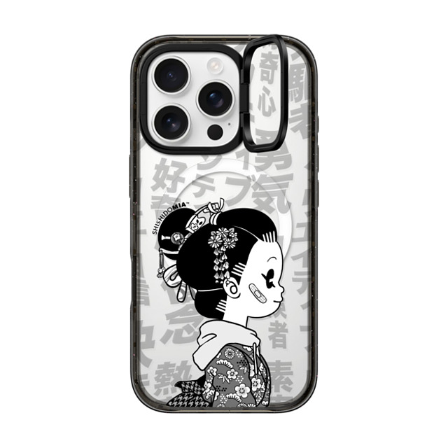 Shishidomia x CASETiFY iPhone 16 Pro Case Cartoon,Anime Black インパクトリングスタンドケース MagSafe対応 Looking Forward by Shishidomia Father's Day Shishidomia x CASETiFY iPhone 16 Pro Case Cartoon,Anime Black インパクトリングスタンドケース MagSafe対応 Looking Forward by Shishidomia Father's Day