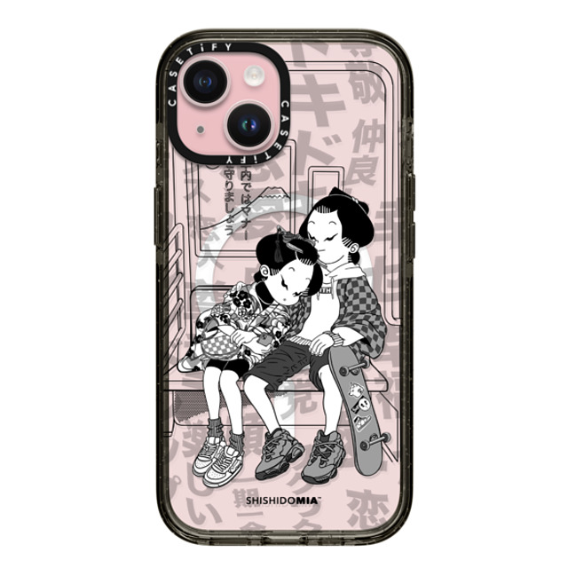 Shishidomia x CASETiFY iPhone 15 Case Cartoon,Anime Black インパクトケース MagSafe対応 Daydreaming by Shishidomia Father's Day Shishidomia x CASETiFY iPhone 15 Case Cartoon,Anime Black インパクトケース MagSafe対応 Daydreaming by Shishidomia Father's Day
