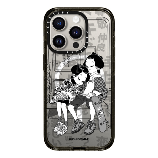Shishidomia x CASETiFY iPhone 15 Pro Case Cartoon,Anime Black インパクトケース MagSafe対応 Daydreaming by Shishidomia Father's Day Shishidomia x CASETiFY iPhone 15 Pro Case Cartoon,Anime Black インパクトケース MagSafe対応 Daydreaming by Shishidomia Father's Day