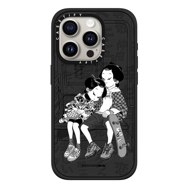 Shishidomia x CASETiFY iPhone 15 Pro Case Cartoon,Anime マットブラック インパクトケース MagSafe対応 Daydreaming by Shishidomia Father's Day Shishidomia x CASETiFY iPhone 15 Pro Case Cartoon,Anime マットブラック インパクトケース MagSafe対応 Daydreaming by Shishidomia Father's Day