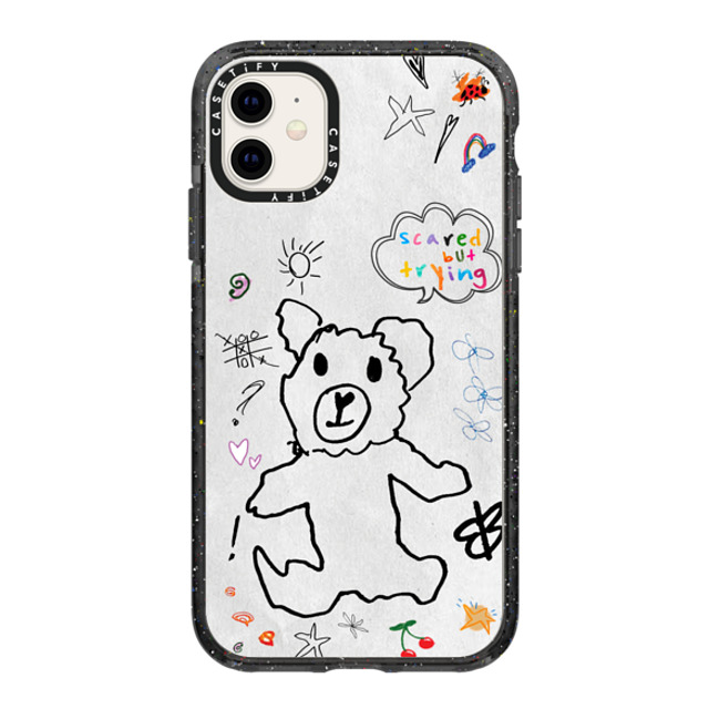 CASETiFY iPhone 11 ケース ブラック インパクトケース fuzzy wuzzy russokrist