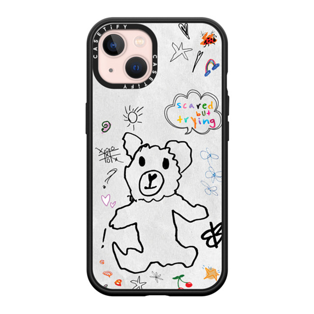 CASETiFY iPhone 13 ケース マットブラック インパクトケース MagSafe対応 fuzzy wuzzy russokrist