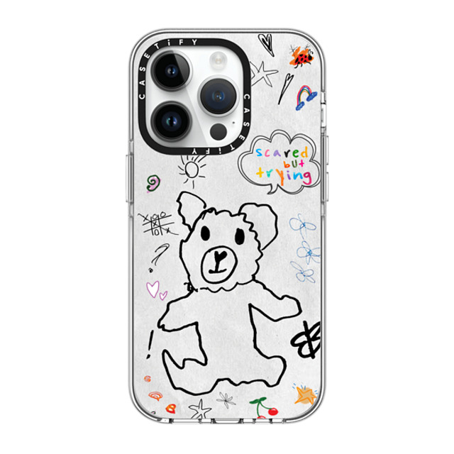 CASETiFY iPhone 14 Pro ケース クリア クリア ケース MagSafe対応 fuzzy wuzzy russokrist