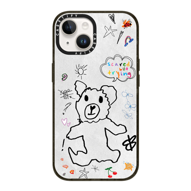 CASETiFY iPhone 14 ケース ブラック インパクトケース MagSafe対応 fuzzy wuzzy russokrist