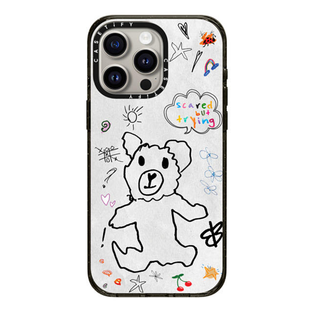 CASETiFY iPhone 15 Pro Max ケース ブラック インパクトケース fuzzy wuzzy russokrist