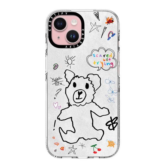 CASETiFY iPhone 15 ケース クリア クリア ケース MagSafe対応 fuzzy wuzzy russokrist