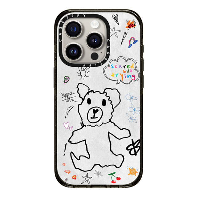 CASETiFY iPhone 15 Pro ケース ブラック インパクトケース fuzzy wuzzy russokrist