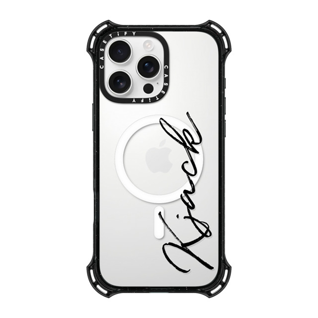 CASETiFY iPhone 16 Pro Max Case Black バウンスケース Custom Case - Kjack CASETiFY iPhone 16 Pro Max Case Black バウンスケース Custom Case - Kjack