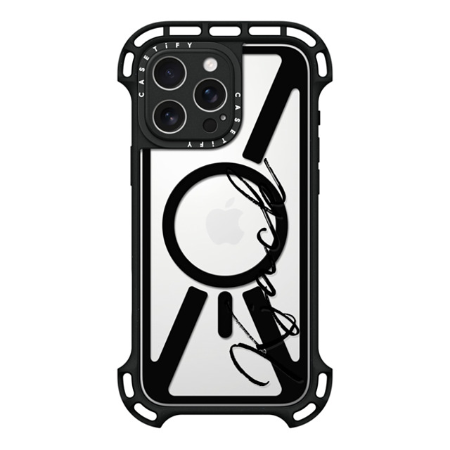 CASETiFY iPhone 16 Pro Max Case Black ウルトラ バウンスケース MagSafe対応 Custom Case - Kjack CASETiFY iPhone 16 Pro Max Case Black ウルトラ バウンスケース MagSafe対応 Custom Case - Kjack