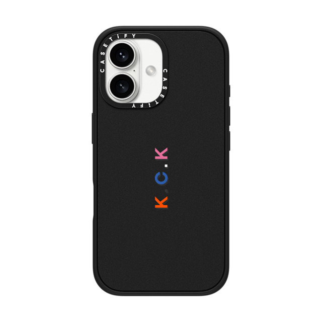 CASETiFY iPhone 16 Case Matte Black Impact Case MagSafe Compatible Custom Case - k. c.k CASETiFY iPhone 16 Case Matte Black Impact Case MagSafe Compatible Custom Case - k. c.k