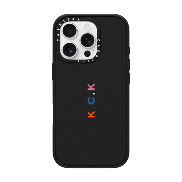 CASETiFY iPhone 16 Pro Case Matte Black Impact Case MagSafe Compatible Custom Case - k. c.k CASETiFY iPhone 16 Pro Case Matte Black Impact Case MagSafe Compatible Custom Case - k. c.k