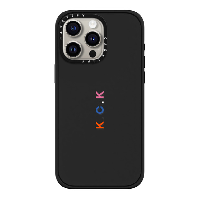 CASETiFY iPhone 15 Pro Max Case Matte Black Impact Case MagSafe Compatible Custom Case - k. c.k CASETiFY iPhone 15 Pro Max Case Matte Black Impact Case MagSafe Compatible Custom Case - k. c.k