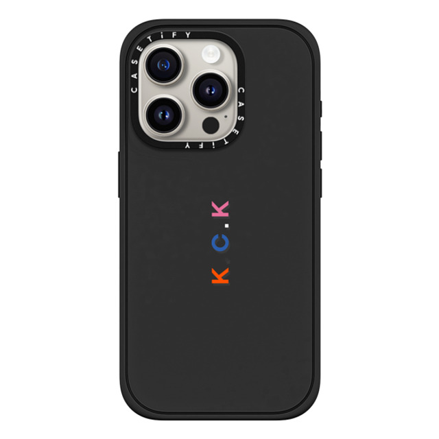 CASETiFY iPhone 15 Pro Case Matte Black Impact Case MagSafe Compatible Custom Case - k. c.k CASETiFY iPhone 15 Pro Case Matte Black Impact Case MagSafe Compatible Custom Case - k. c.k