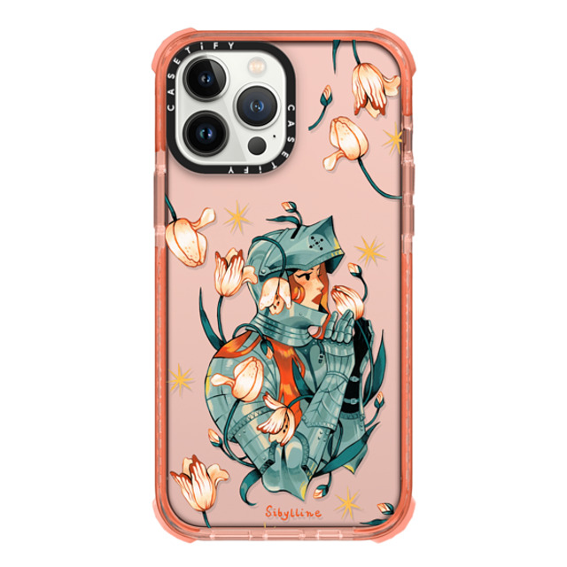 Sibylline Meynet x CASETiFY iPhone 13 Pro Max ケース Peach ウルトラインパクトケース Chevalière Case