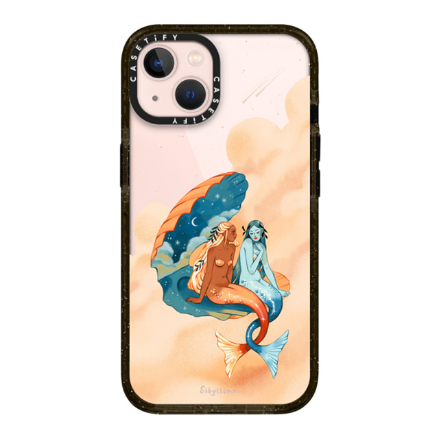 Sibylline Meynet x CASETiFY iPhone 13 ケース ブラック インパクトケース Sirènes Case