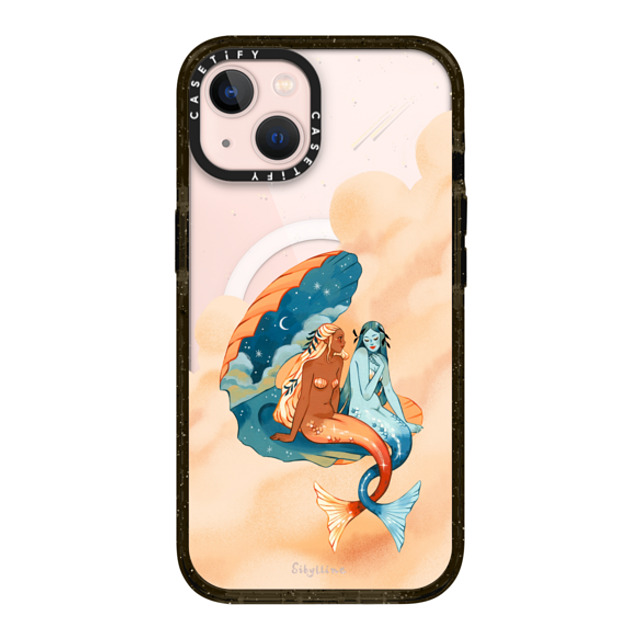 Sibylline Meynet x CASETiFY iPhone 13 ケース ブラック インパクトケース MagSafe対応 Sirènes Case