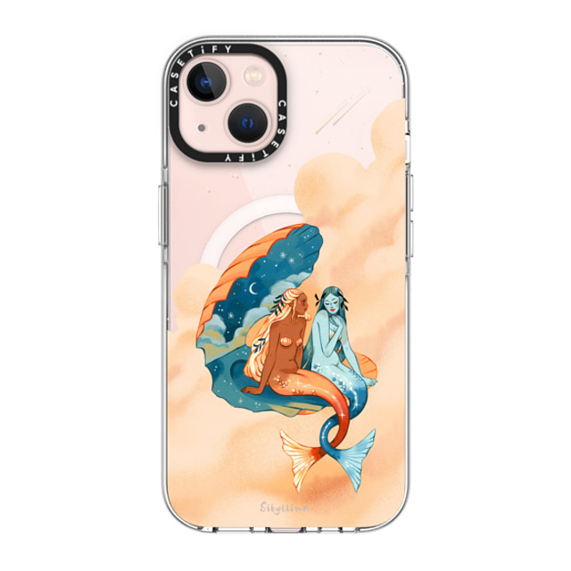 Sibylline Meynet x CASETiFY iPhone 13 ケース クリア クリア ケース MagSafe対応 Sirènes Case