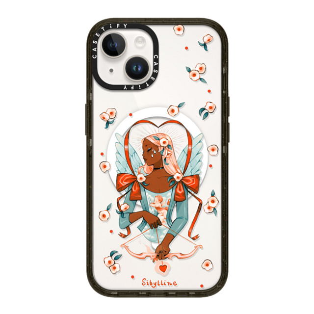 Sibylline Meynet x CASETiFY iPhone 14 ケース ブラック インパクトケース MagSafe対応 Cupid Case