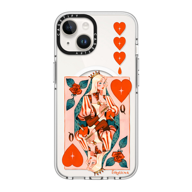 Sibylline Meynet x CASETiFY iPhone 14 ケース クリア クリア ケース MagSafe対応 Queen Case