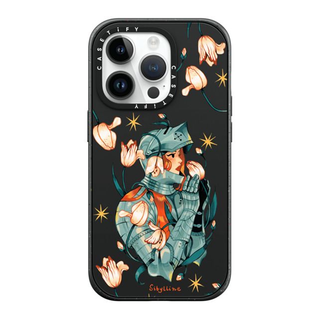 Sibylline Meynet x CASETiFY iPhone 14 Pro ケース マットブラック インパクトケース MagSafe対応 Chevalière Case