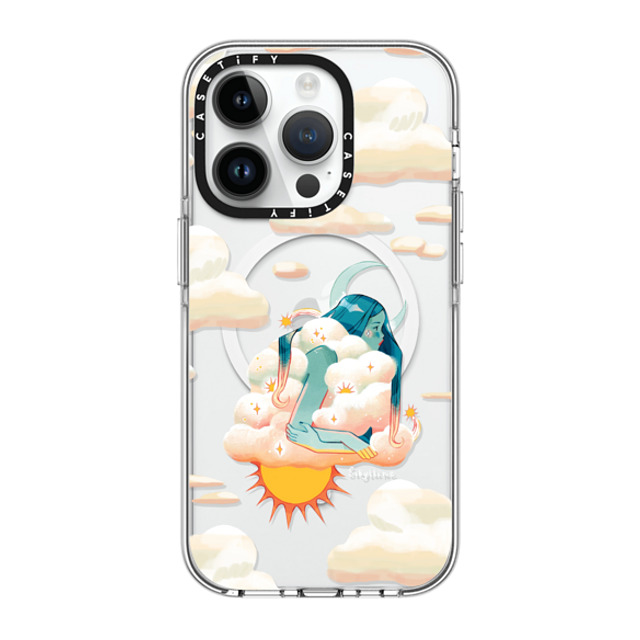 Sibylline Meynet x CASETiFY iPhone 14 Pro ケース クリア クリア ケース MagSafe対応 Nuage Case