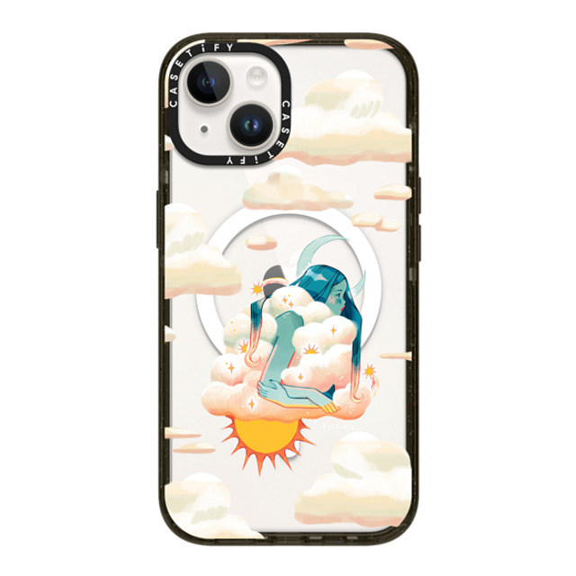 Sibylline Meynet x CASETiFY iPhone 14 ケース ブラック インパクトケース MagSafe対応 Nuage Case