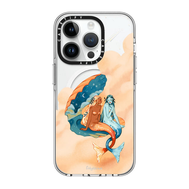 Sibylline Meynet x CASETiFY iPhone 14 Pro ケース クリア クリア ケース MagSafe対応 Sirènes Case