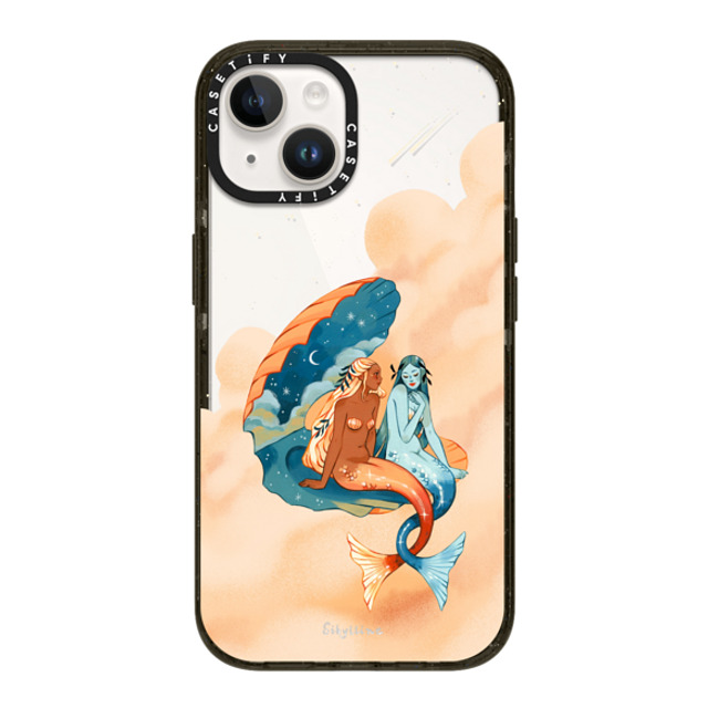 Sibylline Meynet x CASETiFY iPhone 14 ケース ブラック インパクトケース Sirènes Case