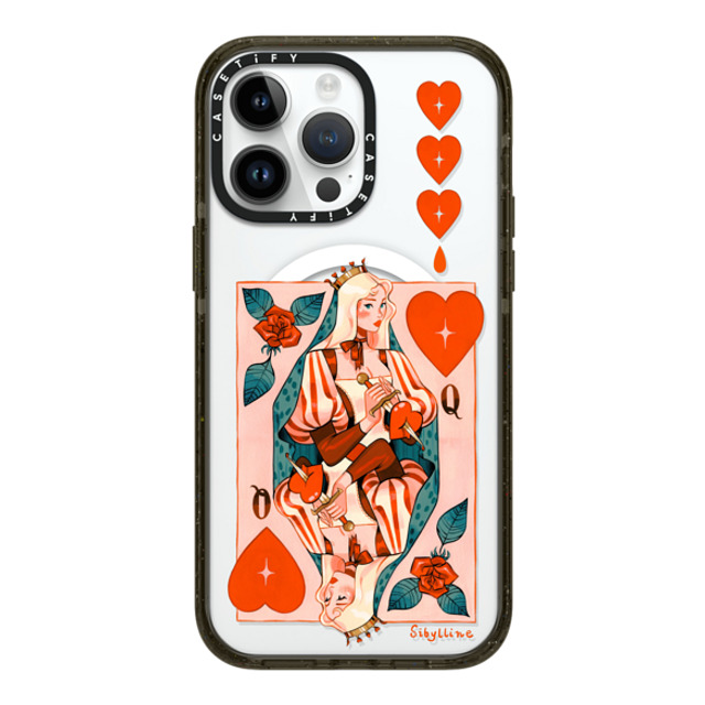 Sibylline Meynet x CASETiFY iPhone 14 Pro Max ケース ブラック インパクトケース MagSafe対応 Queen Case