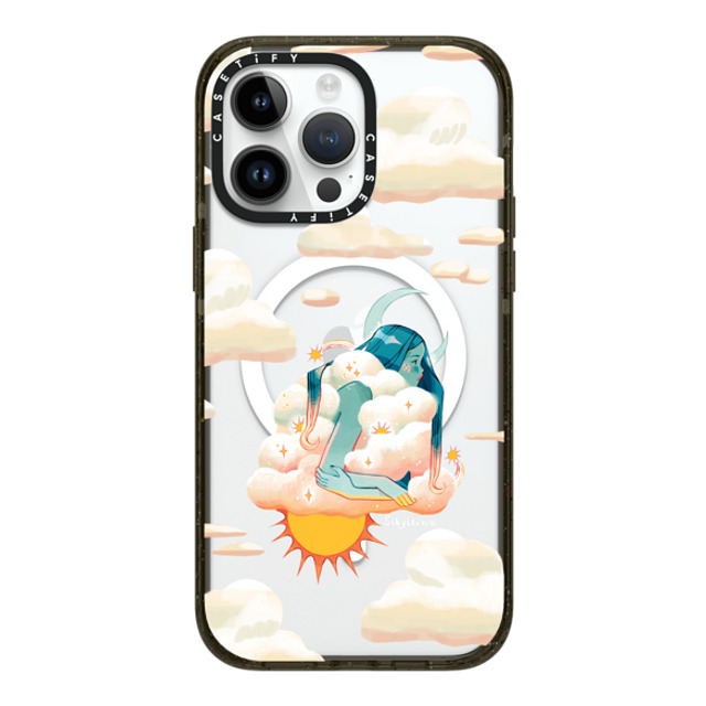 Sibylline Meynet x CASETiFY iPhone 14 Pro Max ケース ブラック インパクトケース MagSafe対応 Nuage Case