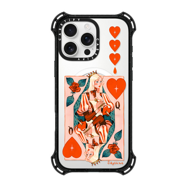 Sibylline Meynet x CASETiFY iPhone 16 Pro Max ケース ブラック バウンスケース Queen Case