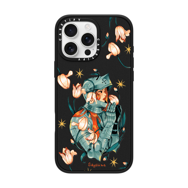 Sibylline Meynet x CASETiFY iPhone 16 Pro Max ケース マットブラック インパクトケース MagSafe対応 Chevalière Case