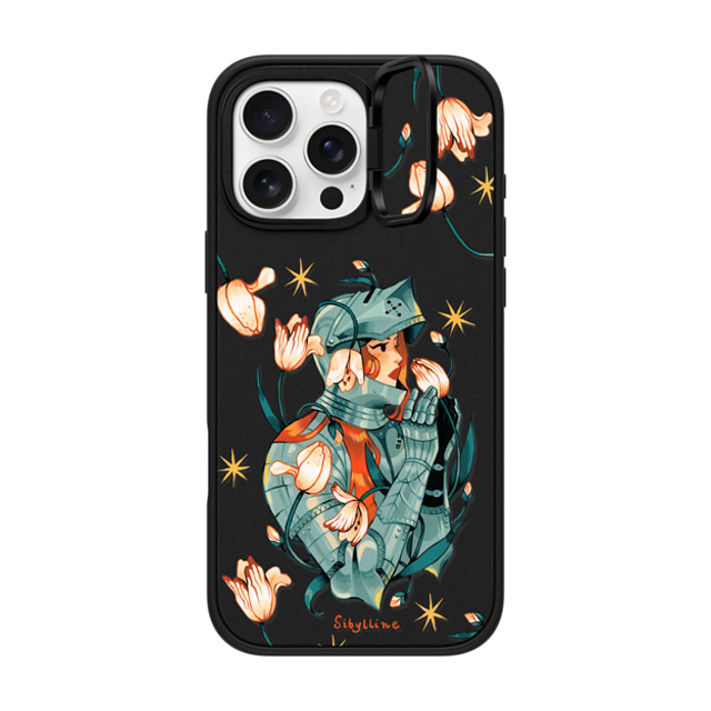 Sibylline Meynet x CASETiFY iPhone 16 Pro Max ケース マットブラック インパクトリングスタンドケース MagSafe対応 Chevalière Case