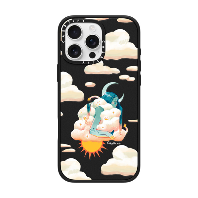 Sibylline Meynet x CASETiFY iPhone 16 Pro Max ケース マットブラック インパクトケース MagSafe対応 Nuage Case